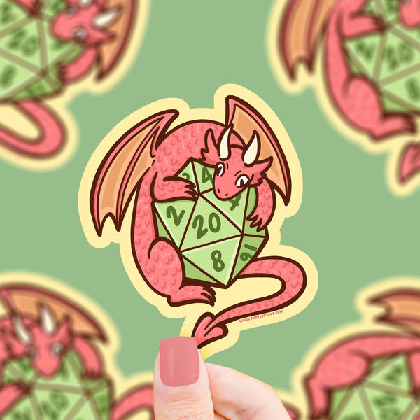 Dragon D20  Vinyl Sticker