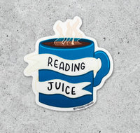 Reading Juice vinyl sticker