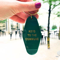 Keys to the Commune Motel Style Keychain