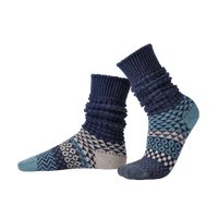 Cerulean Slouch Crew Socks