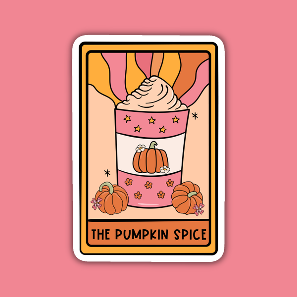 The Pumpkin Spice Alternative Tarot Card Sticker