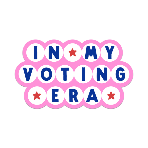 In My Voting Era Friendship Bracelet Sticker