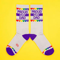 Proud Gay Dad Unisex Gym Crew Socks