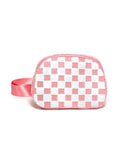 Pink & White Checkered Adjustable Belt Bag