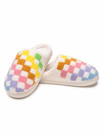 Rainbow Checkered Slippers