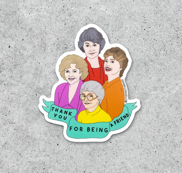 Golden Girls Bold Color vinyl sticker