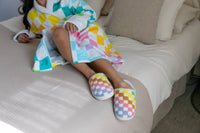 Rainbow Checkered Slippers