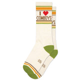 I ❤️ Cowboys Unisex Gym Crew Socks