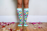 Flowering Vines Compression Knee Socks
