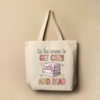 Tis the Season to Get Cozy and Read Bookish Tote Bag