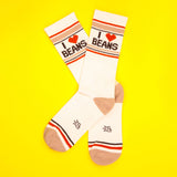 I ❤️ Beans Unisex Gym Crew Socks