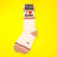 I ❤️ Beans Unisex Gym Crew Socks