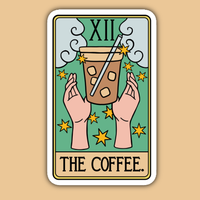 The Coffee Tarot Card Sticker