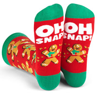 Oh Snap (Gingerbread Men) Christmas Socks