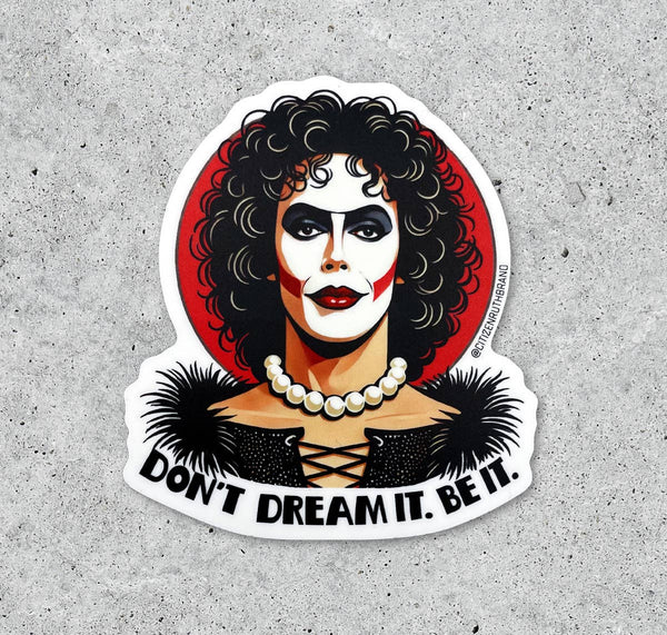 Rocky Horror Frank N Furter vinyl sticker