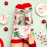 Hot Cocoa and Chill Christmas Socks