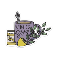 Witches Brew Coffee Tea Mug Sticker