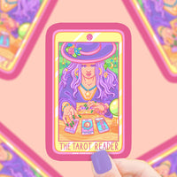 The Tarot Reader Tarot Card Vinyl Sticker