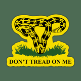 Don't Tread on Me Uterus Sticker