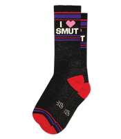 I ❤️ Smut Unisex Gym Crew Socks