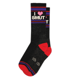 I ❤️ Smut Unisex Gym Crew Socks