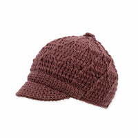 Jax Knit Brim Beanie: Natural