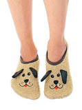 Puppy Dog Fuzzy Slipper Socks