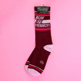 Buh Bye Patriarchy Unisex Gym Crew Socks