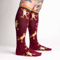 Roller Cats Knee High Sock