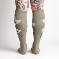 Orchids Knee High Sock