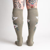 Orchids Knee High Sock