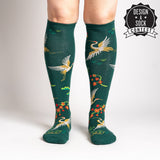 Flying Cranes  Knee High Sock