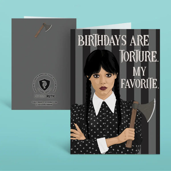 Wednesday Birthday Card