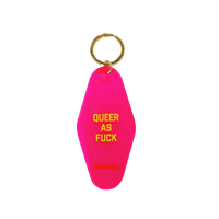 Queer As Fuck Motel Keytag