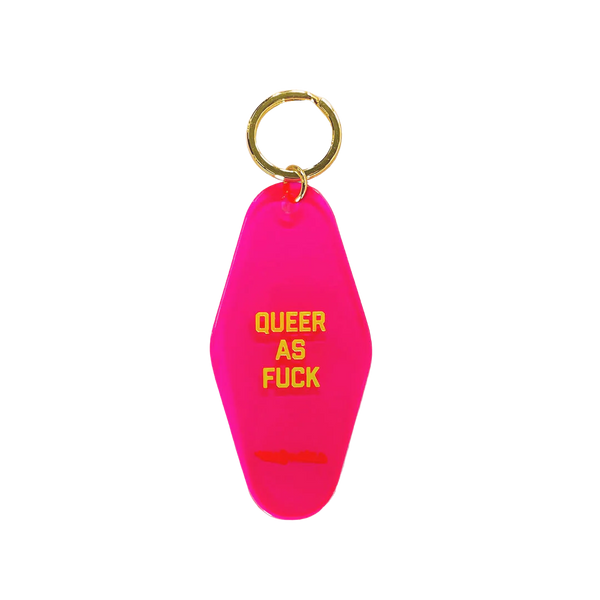 Queer As Fuck Motel Keytag