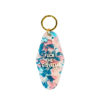 Fuck The Cis-tem Motel Keytag