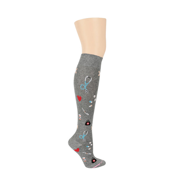 Medical Icons Knee High Compression Socks