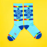 In Dog Years I'm Gay Unisex Gym Crew Socks