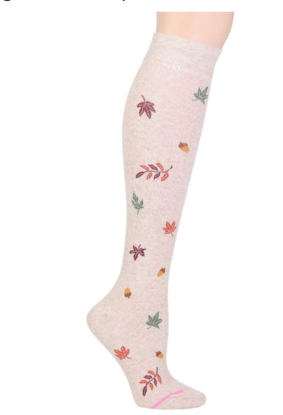 Fall Foliage Knee High Compression Socks