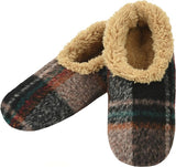 Plaids of Bold Cozy Sherpa Fleece Non Skid Men’s Slipper