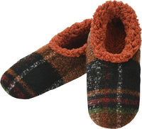 Plaids of Bold Cozy Sherpa Fleece Non Skid Men’s Slipper