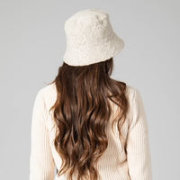 Sweater Weather Wool Blend Knit Bucket Hat