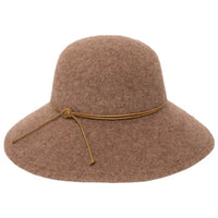 Park Lane Wool Blend Floppy Hat With Leather Cording Trim