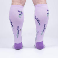 Bees and Lavender "Stretch-It" Knee High Sock