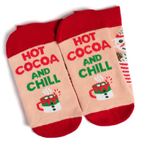 Hot Cocoa and Chill Christmas Socks