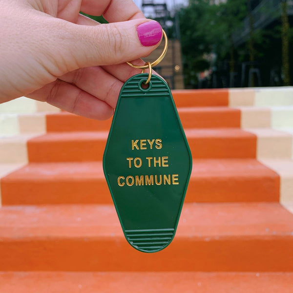 Keys to the Commune Motel Style Keychain