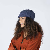 Jax Knit Brim Beanie: Natural