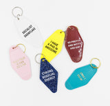 So Pretty and Witty and Gay Motel Style Keychain in Red LGBT