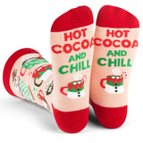 Hot Cocoa and Chill Christmas Socks