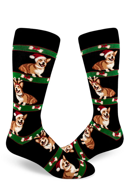 Men's Corgi Christmas Crew